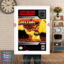 Samurai Shodown Super Nintendo GAME INSPIRED THEME Retro Gaming Poster A4 A3 A2 Or A1