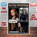 Sansa Stark Personalised INSPIRED STYLE Game Of Thrones Birthday Card New 2017