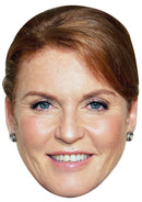 SARAH FERGUSON JB - Royal Fancy Dress Cardboard Celebrity Party Face Mask