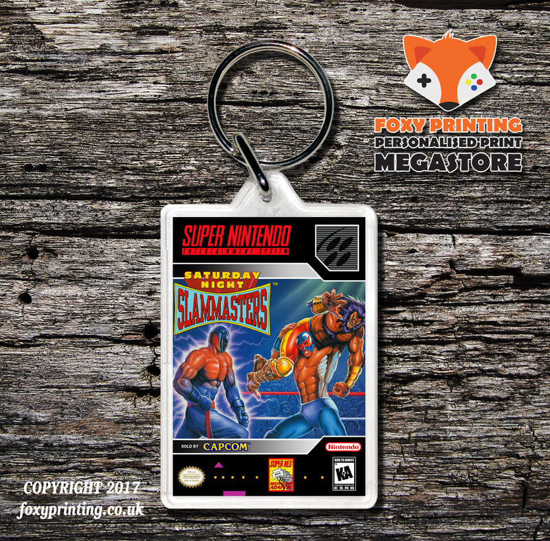 Saturday Night Slammasters Game Inspired Retro Gaming Keyring