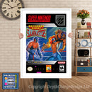 Saturday Night Slammasters Super Nintendo GAME INSPIRED THEME Retro Gaming Poster A4 A3 A2 Or A1