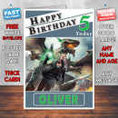 Personalised Scalebound Dante Inspired Style Game Kids Inspired Birthday Card (SA)