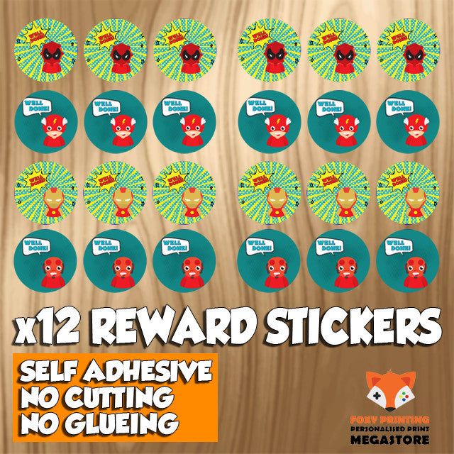 Well Done Reward Stickers