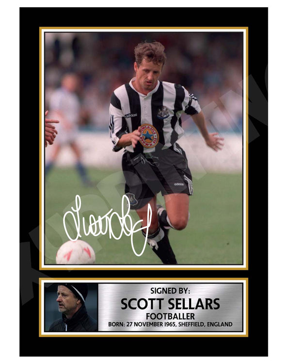 Scott Sellars 2 Football Player Printed Signature Print