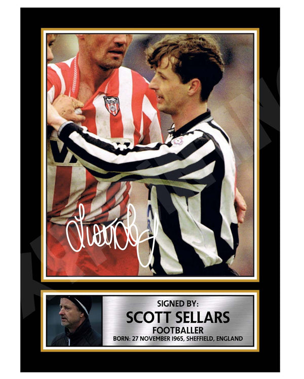 Scott Sellars (1) Football Player Printed Signature Print
