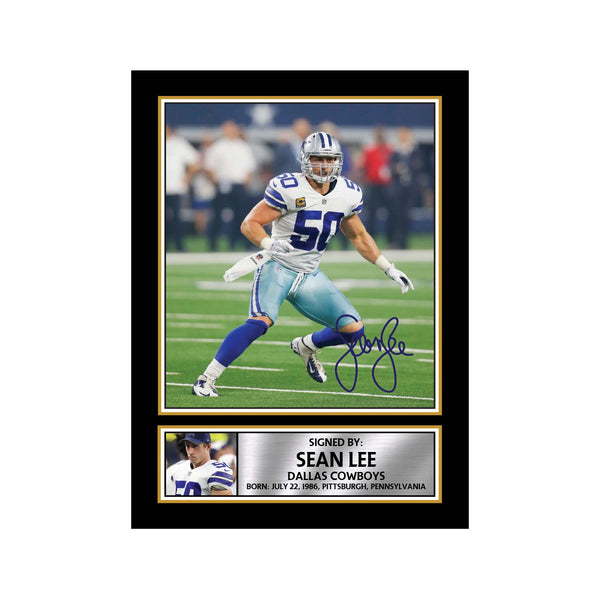 Sean Lee American Football Printed Signature Print