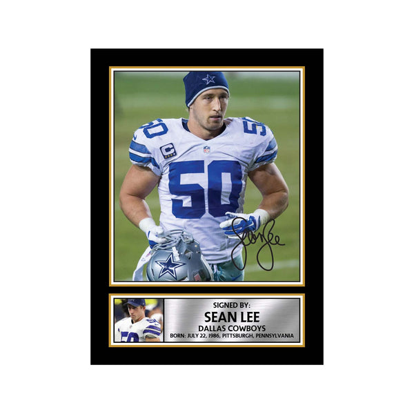 Sean Lee 2 American Football Printed Signature Print