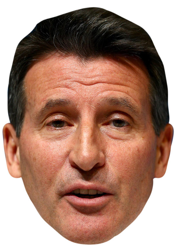 SEB COE JB - Athletics Fancy Dress Cardboard Celebrity Party Face Mask