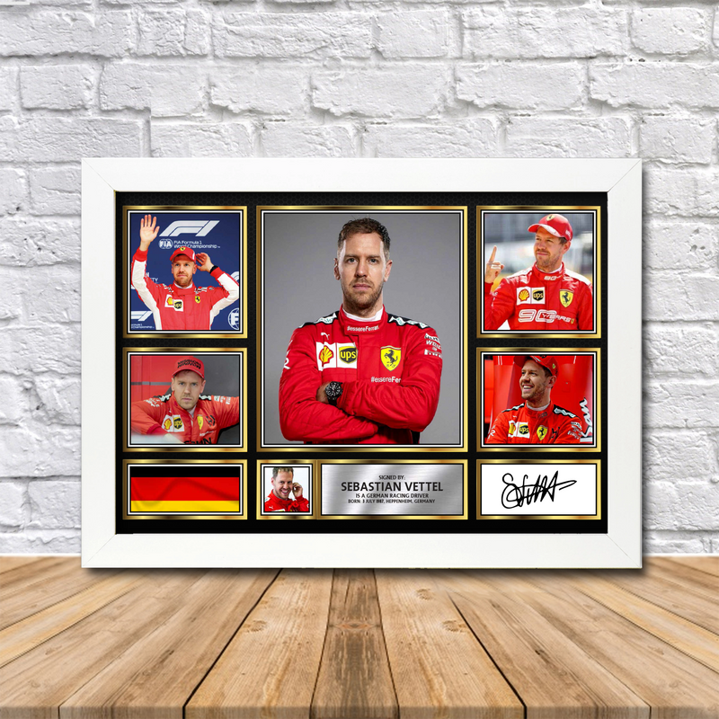 Sebastian Vettel Limited Edition Signed Print