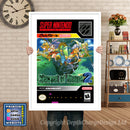 Secret Of Mana 2 Super Nintendo GAME INSPIRED THEME Retro Gaming Poster A4 A3 A2 Or A1
