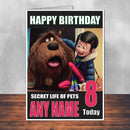 Secret Life Of Pets 2 THEME INSPIRED Style PERSONALISED Kids Adult FUNNY Birthday Card