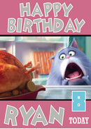 Secret Life Of Pets New 2 THEME INSPIRED Kids Adult Personalised Birthday Card
