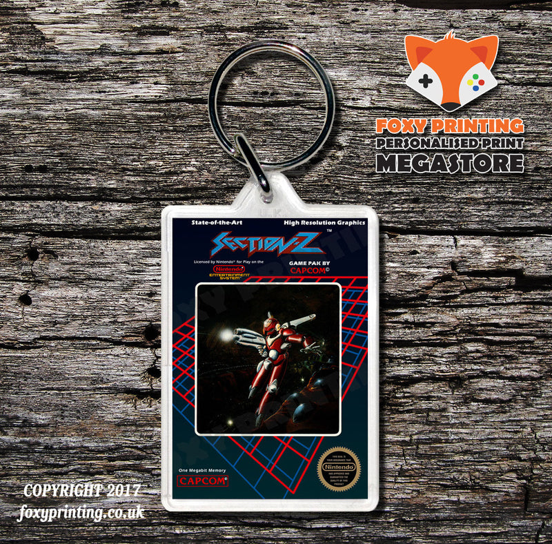Scat Retro NES Game Cover Art Gaming Keyring