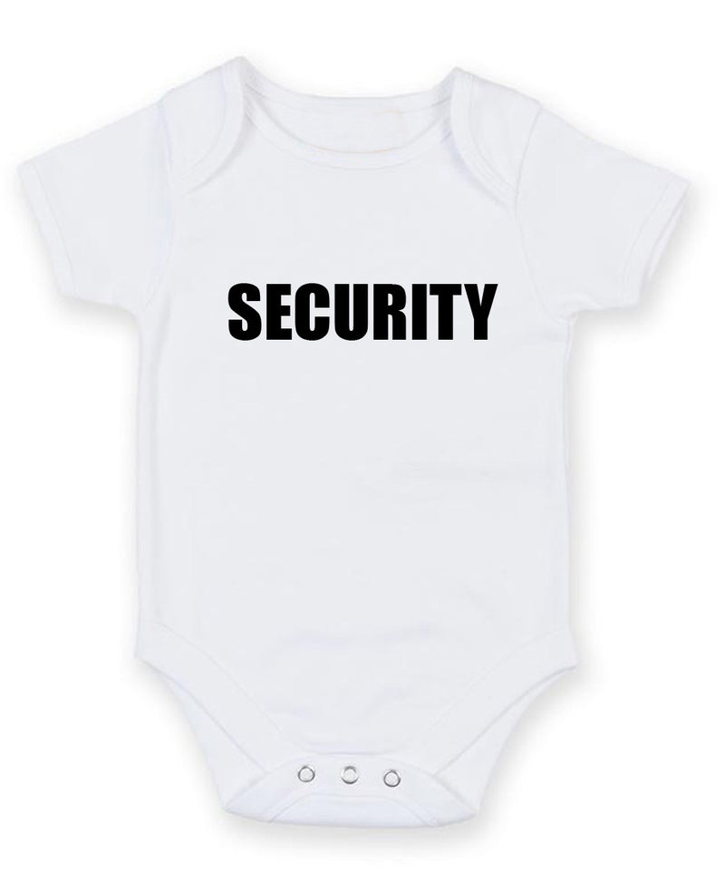 Security Personalised Baby Boy Girl Unisex Short Sleeve Bodysuit
