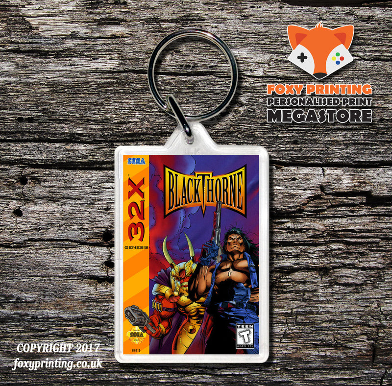 Sega 32x Blackthorne Game Inspired Retro Gaming Keyring
