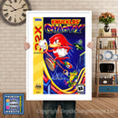 Sega 32x Kuckles Chaotix Sega 32x GAME INSPIRED THEME Retro Gaming Poster A4 A3 A2 A1