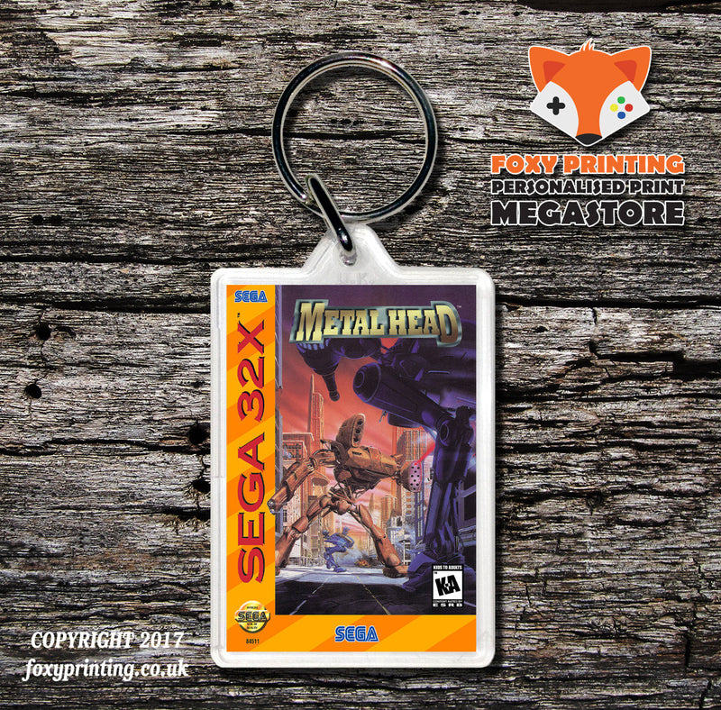 Sega 32x Metalhead Game Inspired Retro Gaming Keyring