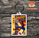 Sega 32x Spiderman Web On Fire Game Inspired Retro Gaming Keyring