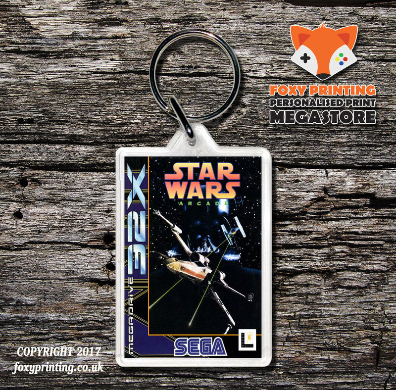 Sega 32x Starwars Arcade Game Inspired Retro Gaming Keyring