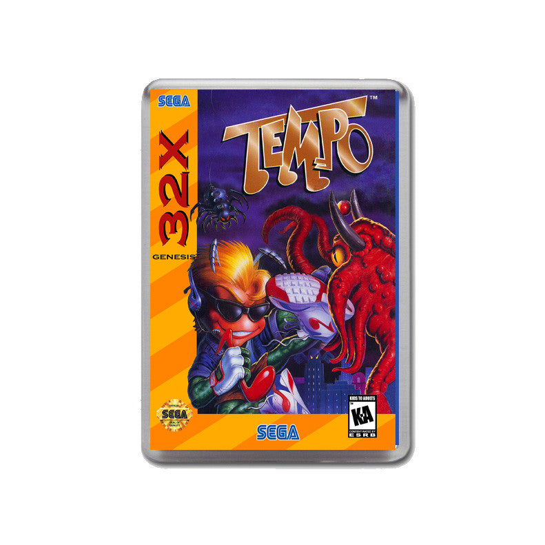 Sega 32x Tempo Game Inspired Retro Gaming Magnet