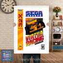 Sega 32x Virtua Racing Sega 32x GAME INSPIRED THEME Retro Gaming Poster A4 A3 A2 A1