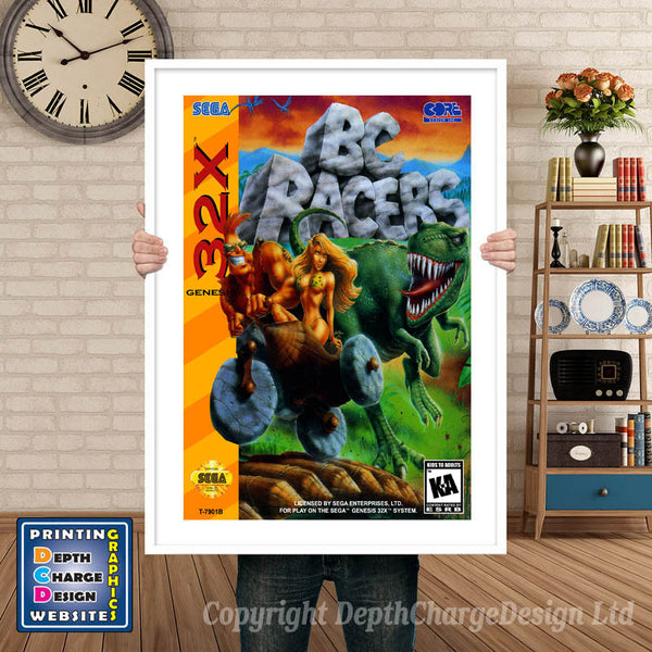 Sega 32x BC Racers Sega 32x Game Inspired Theme Retro Gaming Poster