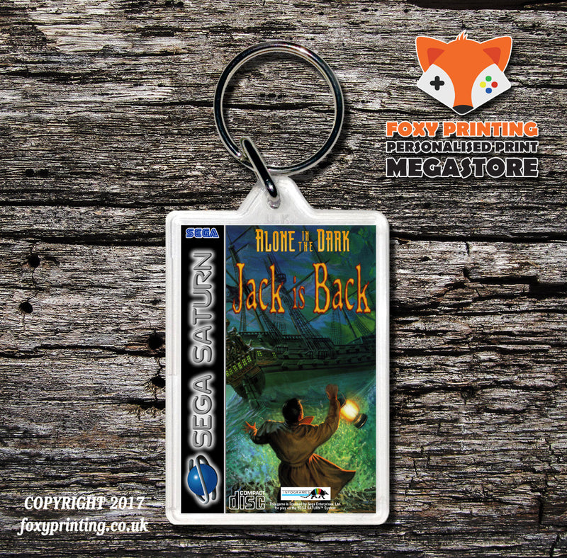 Sega Saturn Alone In The Dark 2 Eu Game Inspired Retro Gaming Keyring