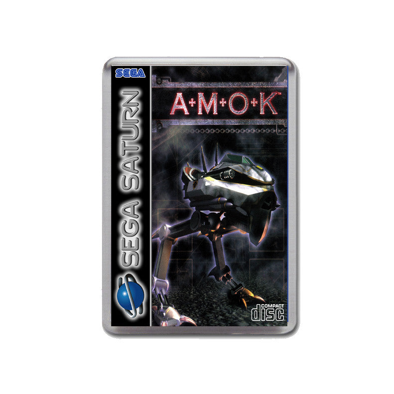 Sega Saturn Amok Eu Game Inspired Retro Gaming Magnet