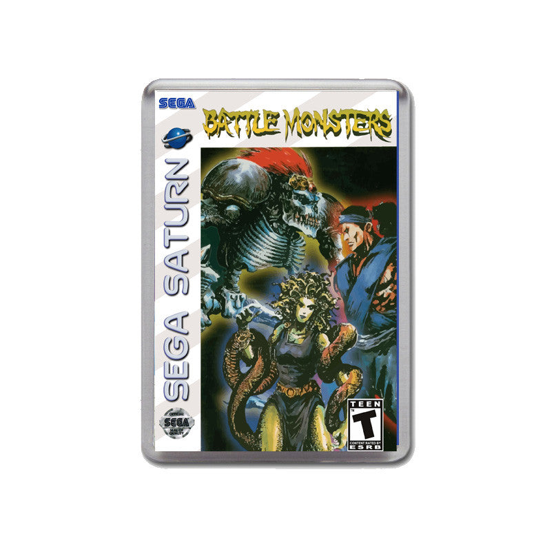 Sega Saturn Battle Monsters Game Inspired Retro Gaming Magnet
