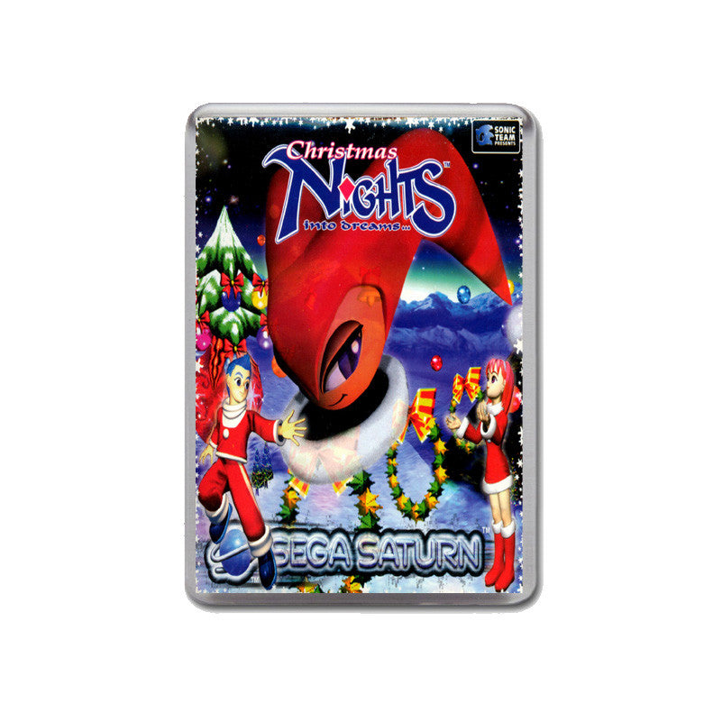 Sega Saturn Christmas Nights Game Inspired Retro Gaming Magnet