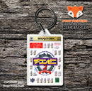 Sega Saturn Conveni 2 Senkokuchaintenkaida 2 JP Game Inspired Retro Gaming Keyring