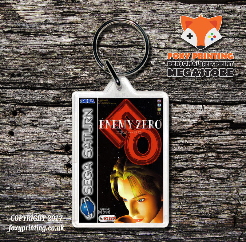 Sega Saturn Enemy Zero Eu Game Inspired Retro Gaming Keyring