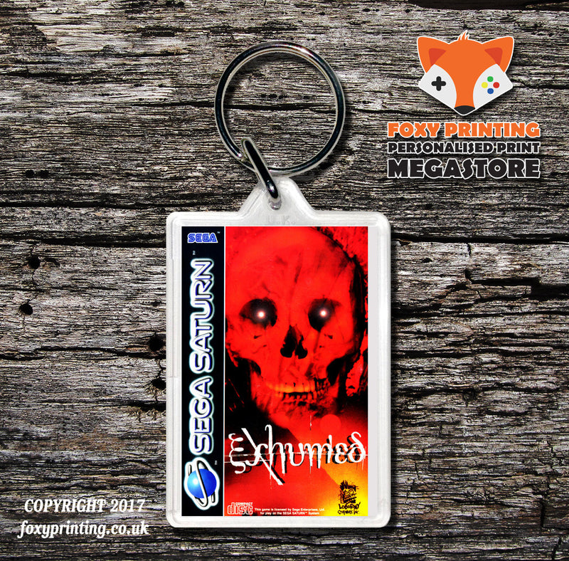 Sega Saturn Exhumed Eu Game Inspired Retro Gaming Keyring