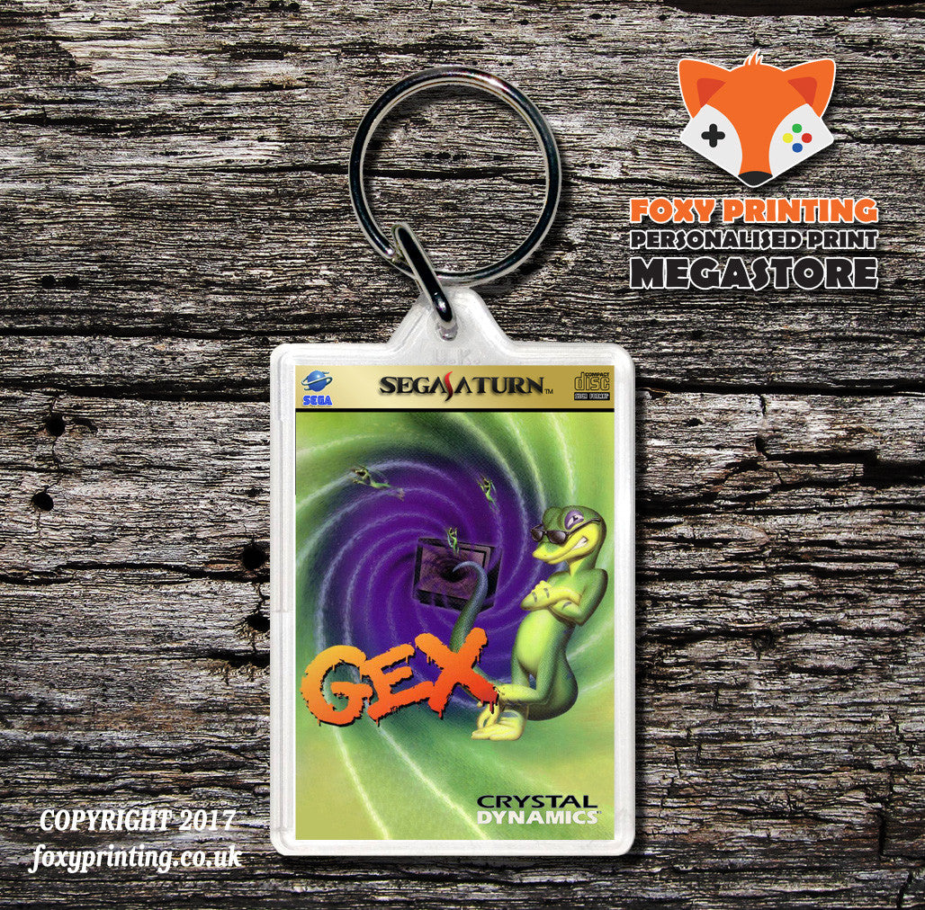 Sega Saturn Gex Game Inspired Retro Gaming Keyring
