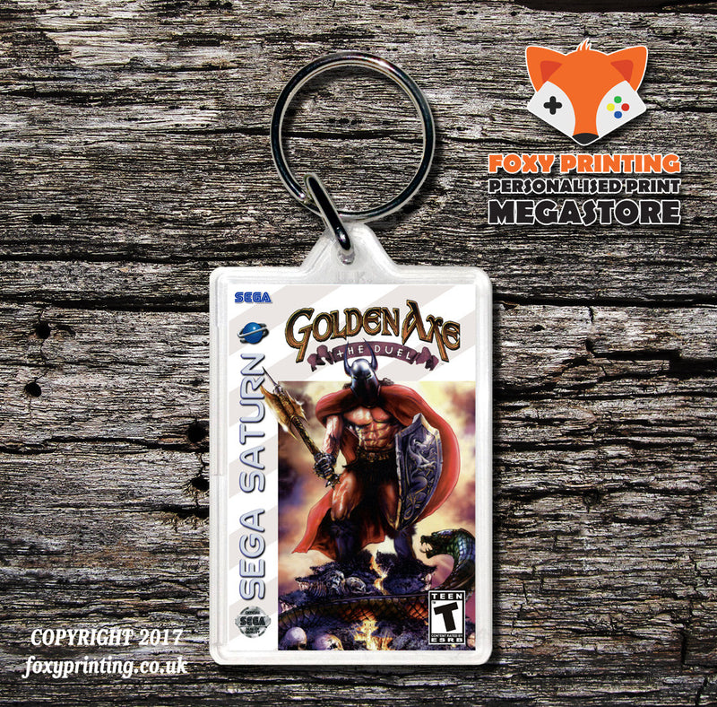 Sega Saturn Golden Axe The Duel 3 Game Inspired Retro Gaming Keyring