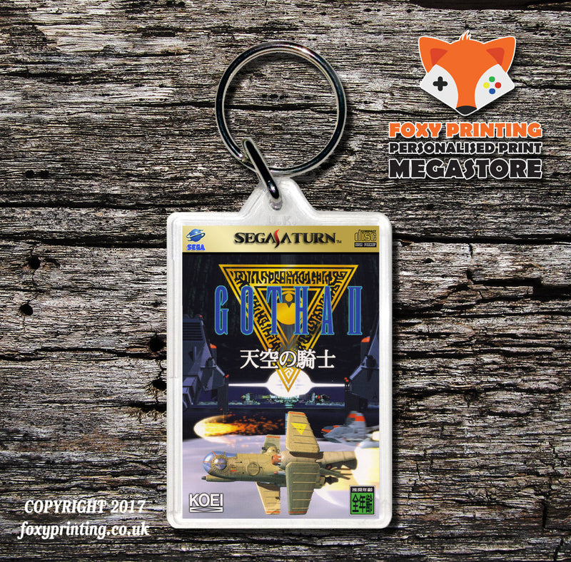 Sega Saturn Gothaiitenkuunokishi 2 JP Game Inspired Retro Gaming Keyring