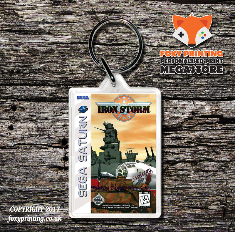 Sega Saturn Ironstorm Game Inspired Retro Gaming Keyring