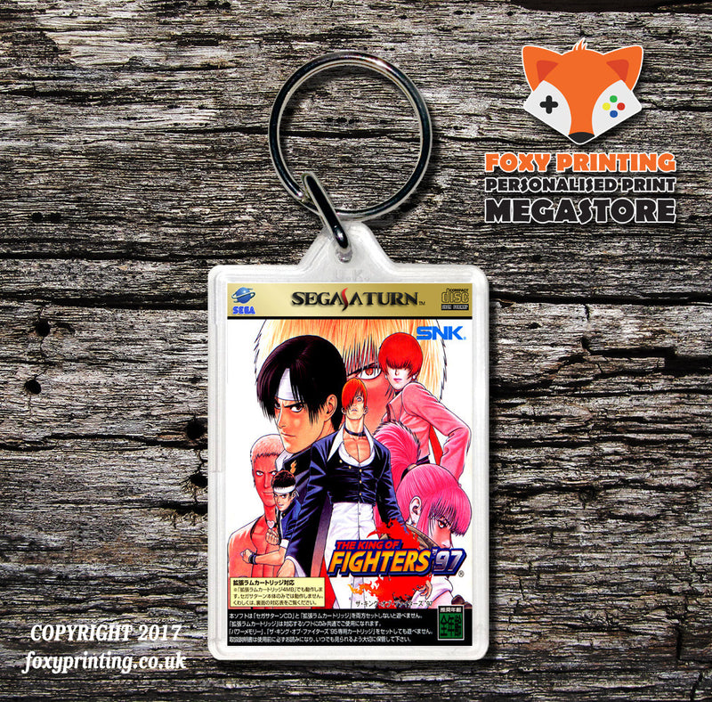 Sega Saturn King Of Fighters 97 JP Game Inspired Retro Gaming Keyring