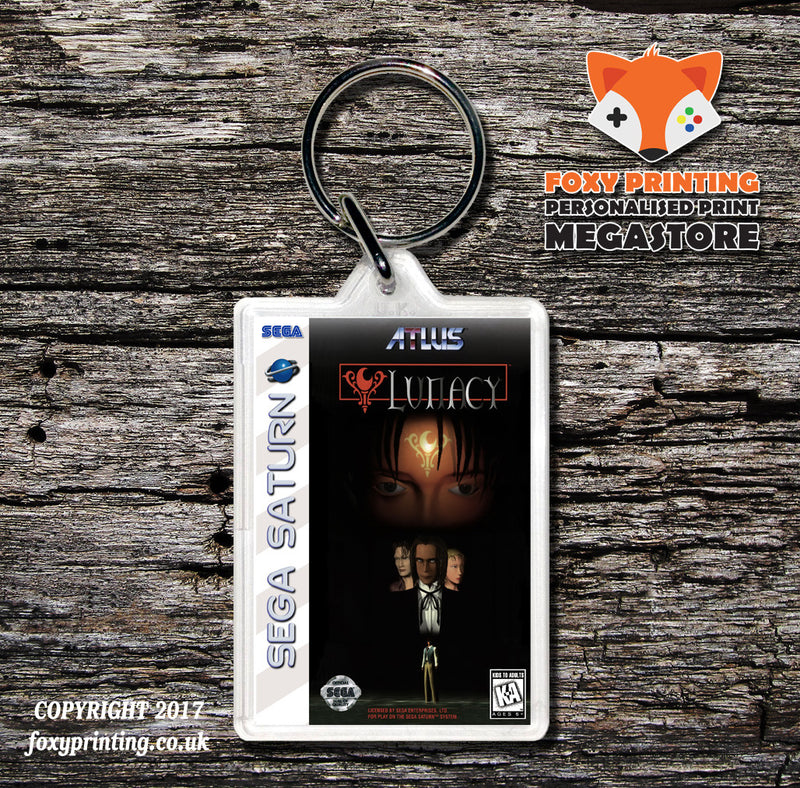 Sega Saturn Lunacy Game Inspired Retro Gaming Keyring