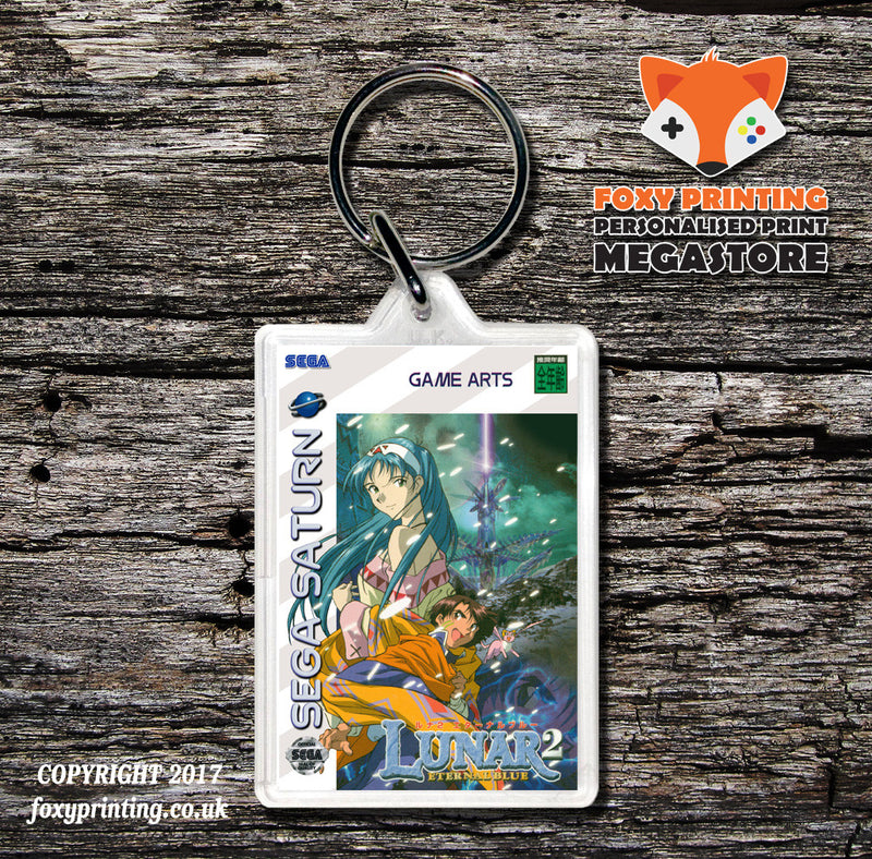 Sega Saturn Lunar Eternal Blue Game Inspired Retro Gaming Keyring