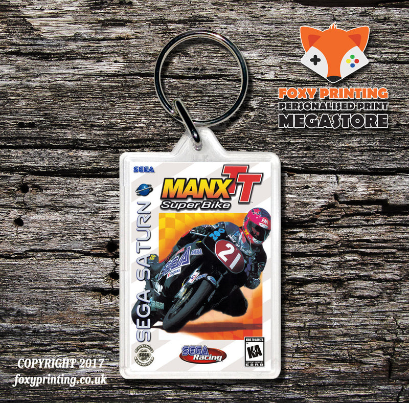 Sega Saturn Man Xtt Game Inspired Retro Gaming Keyring