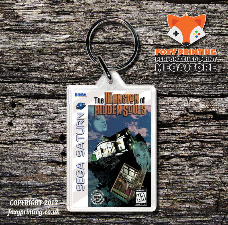Sega Saturn Mansion Of Hidden Souls Game Inspired Retro Gaming Keyring