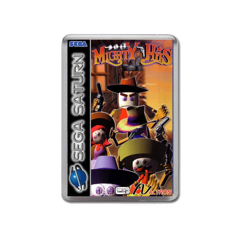 Sega Saturn Mighty Hits Eu Game Inspired Retro Gaming Magnet