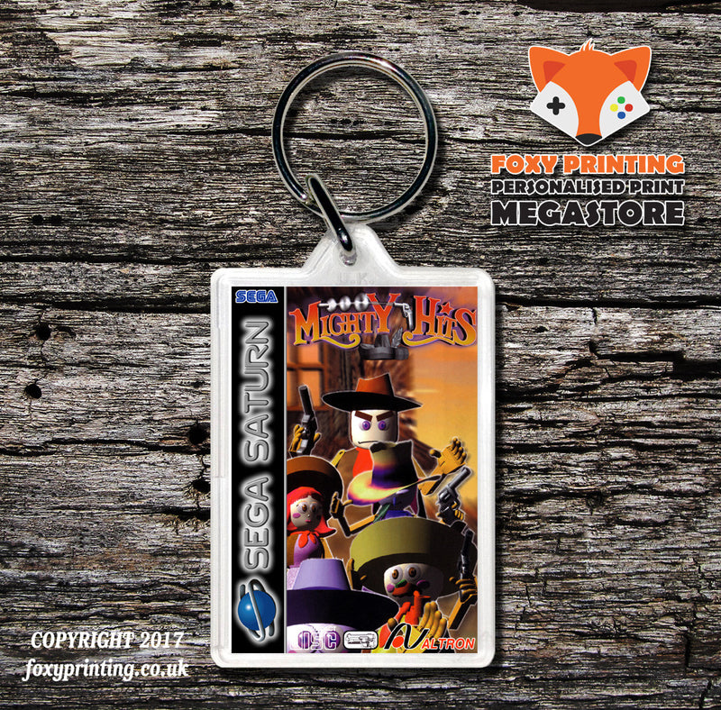 Sega Saturn Mighty Hits Eu Game Inspired Retro Gaming Keyring