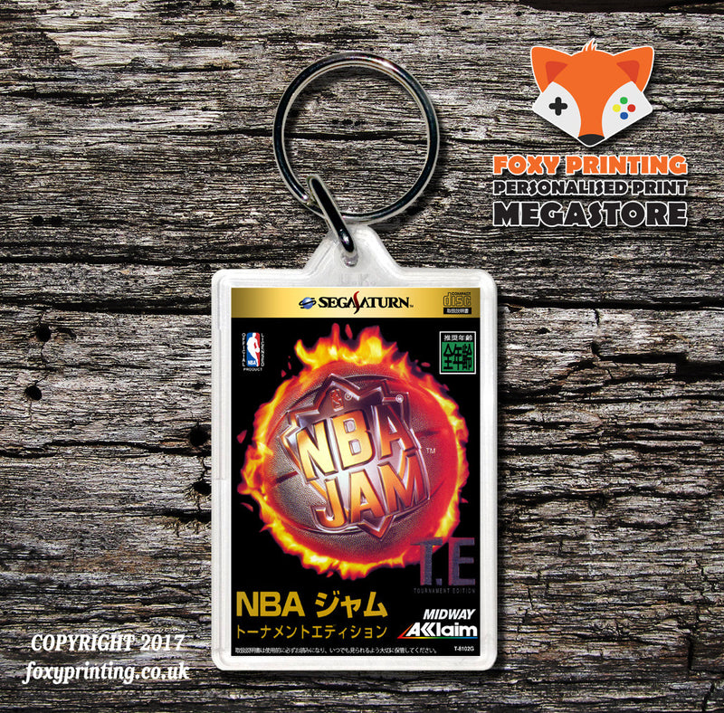 Sega Saturn NBA Jam Tournament Edition JP Game Inspired Retro Gaming Keyring
