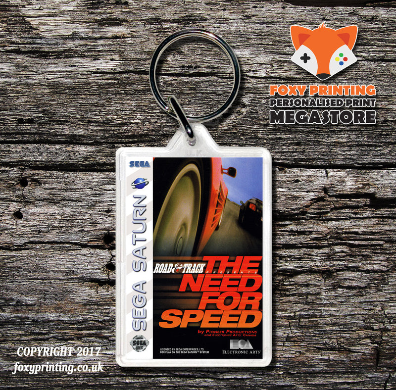 Sega Saturn Need For Speed Game Inspired Retro Gaming Keyring