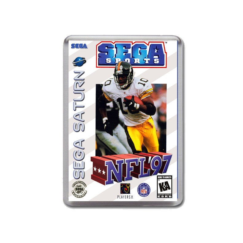 Sega Saturn Nfl 97 Game Inspired Retro Gaming Magnet