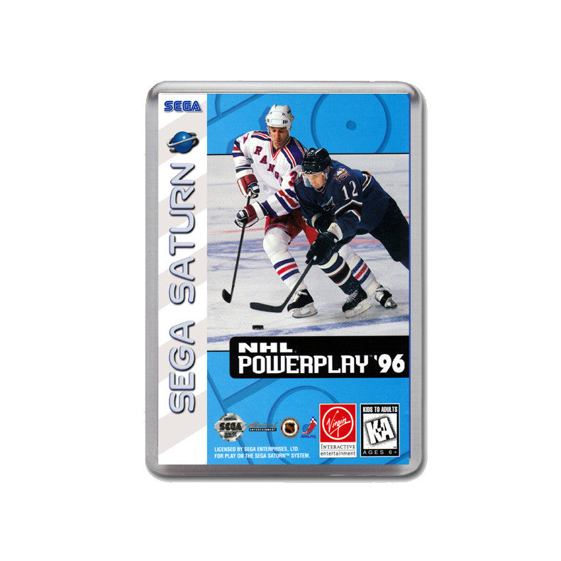 Sega Saturn Nhl Powerplay 96 Game Inspired Retro Gaming Magnet