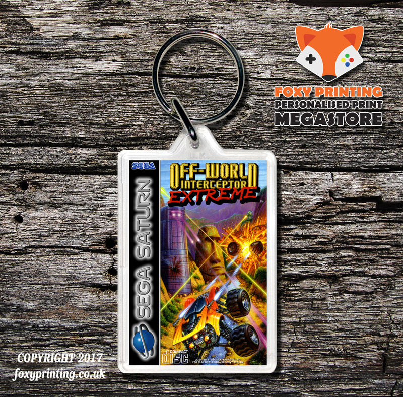 Sega Saturn Offworld Intercepto Rextreme Eu Game Inspired Retro Gaming Keyring
