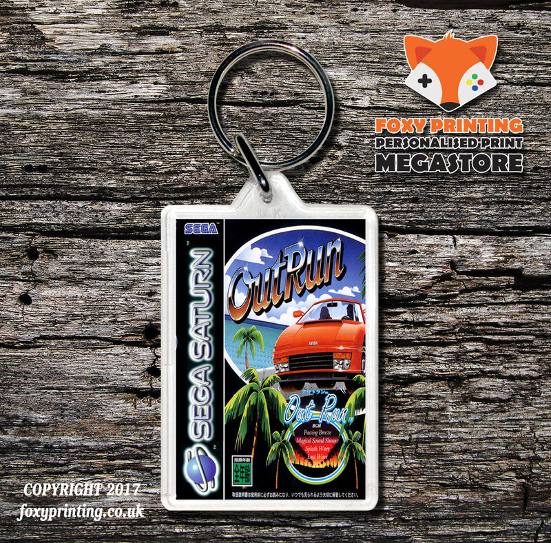 Sega Saturn Outrun Au Game Inspired Retro Gaming Keyring